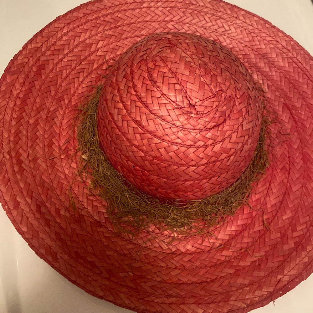 Pink Straw Wide Brim Hat 🎊🎉🎊